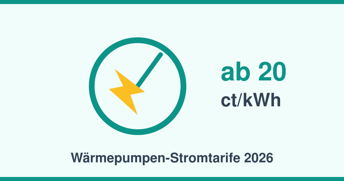 Wärmepumpen-Stromtarif 2026: Mit dem richtigen Tarif bis zu 17 Cent pro kWh sparen